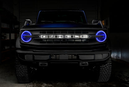 Oracle 2021 Ford Bronco DRL Upgrade w/ Halo Kit - ColorSHIFT w/ Simple Controller