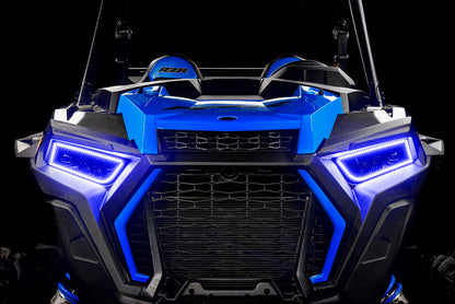 Oracle 1421 Polaris RZR 900/1000 Turbo Dynamic RGB+A Seq Turn Signal Headlight Halo Kit
