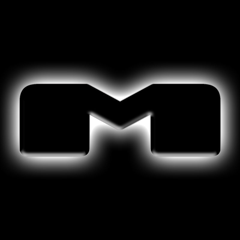 ORACLE Lighting Universal Illuminated LED Letter Badges - Matte Blk Surface Finish - M