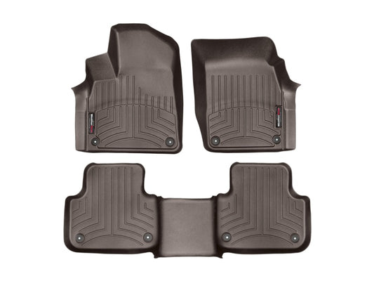 WeatherTech 2017+ Audi Q7 Front & Rear FloorLiner - Cocoa