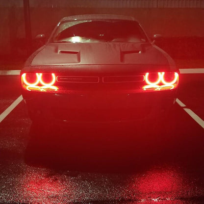 Oracle 15-21 Dodge Challenger LED Waterproof Halo Kit - ColorSHIFT - BC1