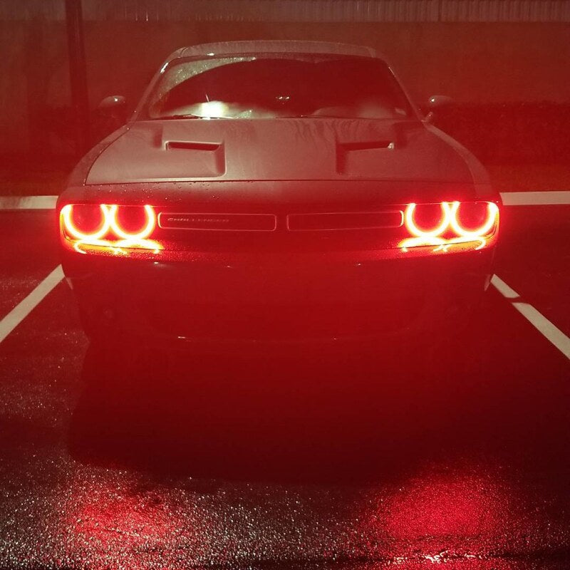 Oracle Dodge Challenger 15-21 LED Waterproof Halo Kit - ColorSHIFT w/ Simple Controller