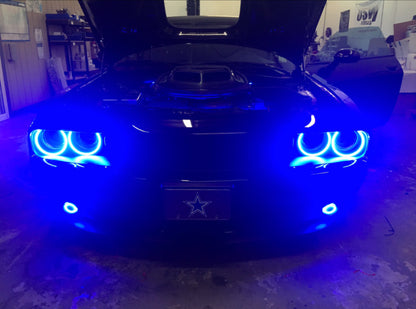Oracle 15-21 Dodge Challenger LED Waterproof Halo Kit - ColorSHIFT - BC1