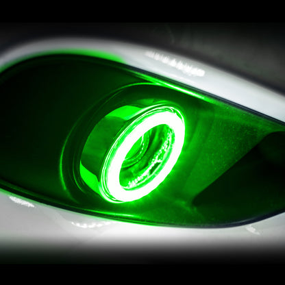 Oracle 07-14 Chevrolet Suburban Surface Mount LED Fog Light Halo Kit - Green