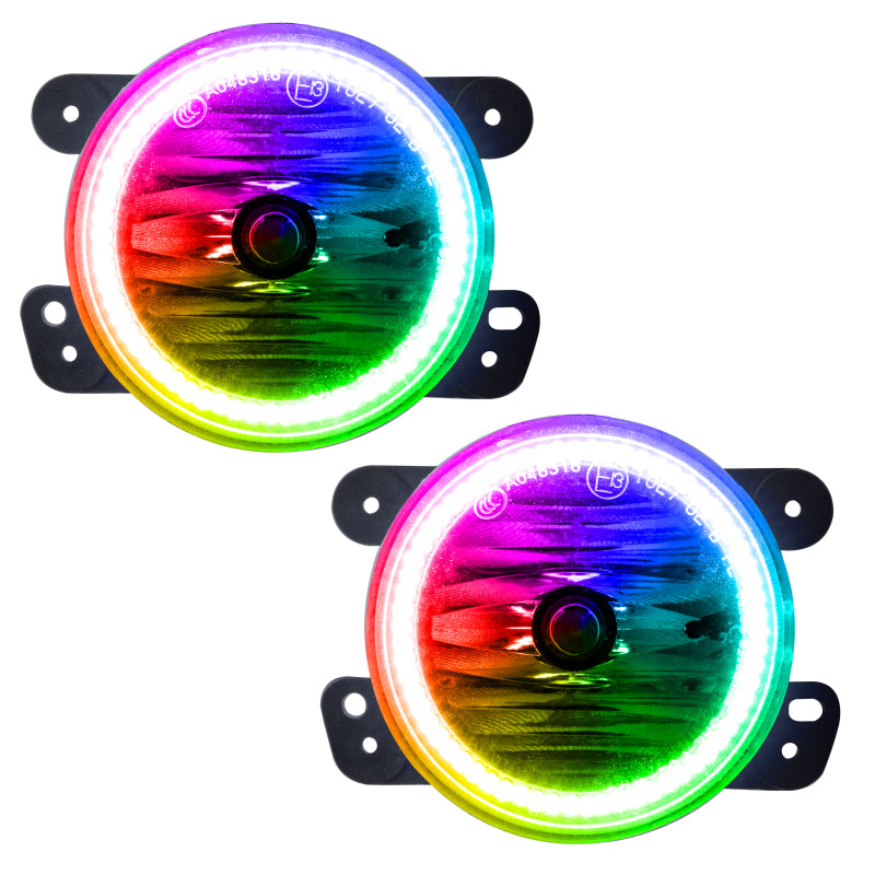 Oracle Jeep Renegade 15-20 LED Fog Halo Kit - ColorSHIFT