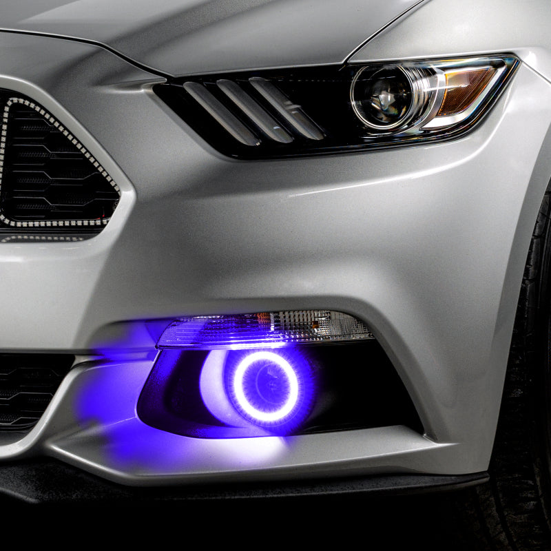 Oracle 15-17 Ford Mustang Dynamic RGB+A Projector Surface Mount Fog Light Halo Kit -
