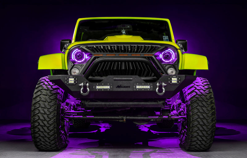 ORACLE Lighting 0718 Jeep Wrangler JK Oculus 7in ColorSHIFT Bi-LED Projector Headlights