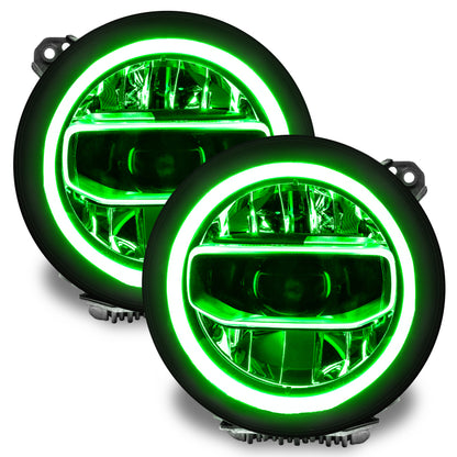 Oracle Jeep Wrangler JL/JT RGB+W Headlight DRL Kit - ColorSHIFT w/ Simple Controller
