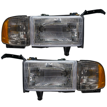 Oracle 94-02 Dodge Ram Pre-Assembled Halo Headlights - White
