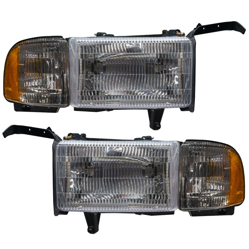 Oracle 94-02 Dodge Ram Pre-Assembled Halo Headlights - ColorSHIFT w/ 2.0 Controller