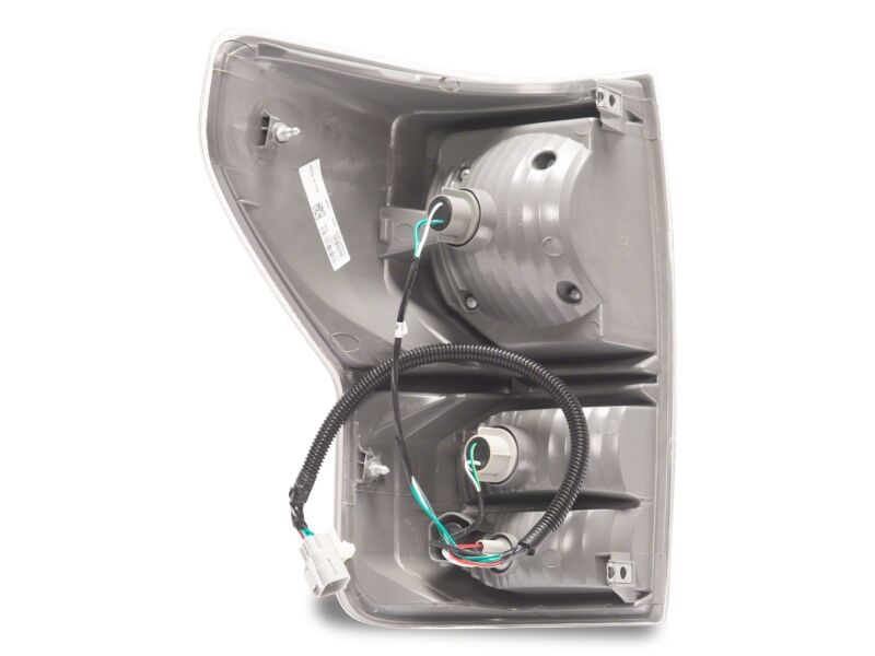 Raxiom 07-13 Toyota Tundra Axial Series Dual C-Shape LED Tail Lights- Black Housing- Clear Lens
