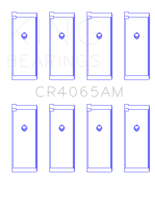 King 91-04 Nissan 146CI/2.4L KA24DE L4 / 89-97 146CI/2.4L KA24E L4  (Size +0.75) Rod Bearing Set