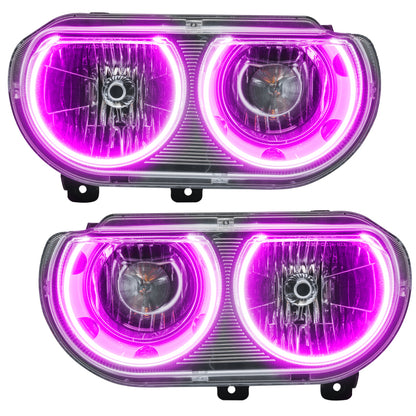 Oracle 08-14 Dodge Challenger SMD HL (Non-HID) - ColorSHIFT w/ Simple Controller