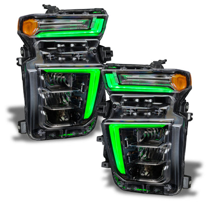 Oracle 2021 Chevy Silverado HD 2500/3500 RGB+W Headlight DRL Upgrade Kit ColorSHIFT 2