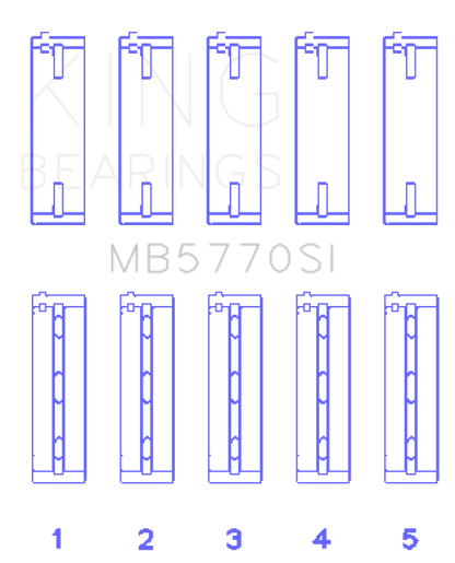 King Engine Bearings Nissan/Infiniti VK45 - VK50 - VK56 Main Bearing Set - Size STD
