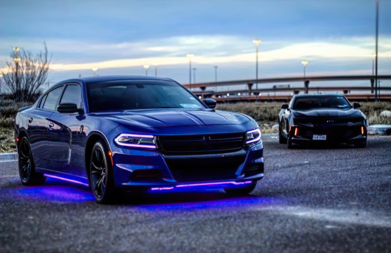 Oracle 15-21 Dodge Charger RGB+W DRL Headlight DRL Upgrade Kit - ColorSHIFT 2