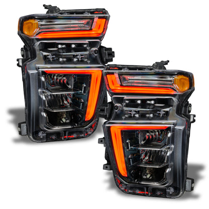 Oracle 2021 Chevy Silverado HD 2500/3500 RGB+W Headlight DRL Upgrade Kit ColorSHIFT 2