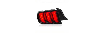 Raxiom 15-23 Ford Mustang Euro Style LED Tail Lights- Gloss Black Housing- Red Lens