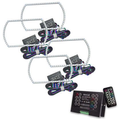 Oracle Chevy Silverado 07-13 Halo Kit Square Style - ColorSHIFT w/ 2.0 Controller