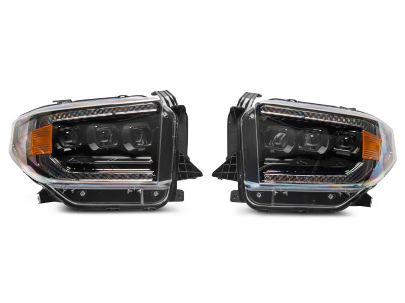 Raxiom 14-21 Toyota Tundra CXR Series LED Headlights- Black Housing- Clear Lens