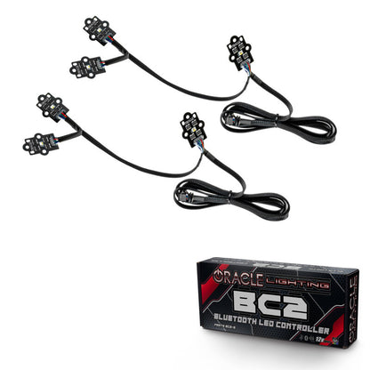 Oracle 19-21 GMC Sierra 1500 RGB+W Headlight DRL Kit - ColorSHIFT w/ BC1 Controller