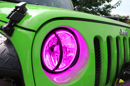 Oracle Jeep Wrangler JK 07-17 LED Waterproof Halo Kit - ColorSHIFT w/o Controller