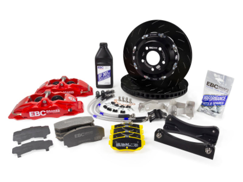 EBC Racing Ford Focus ST MK4 Red Apollo-4 Calipers 355mm Rotors Front Big Brake Kit