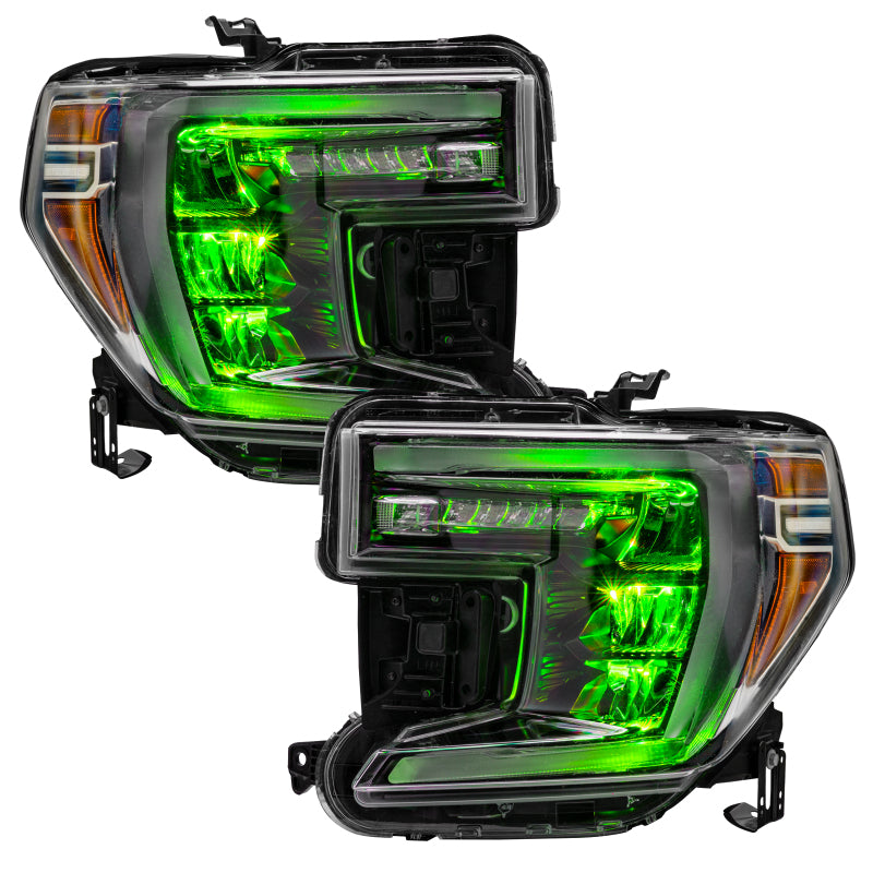 Oracle 19-21 Silverado/Sierra 1500 RGB Demon Eye Headlight Kit - w/o Controller