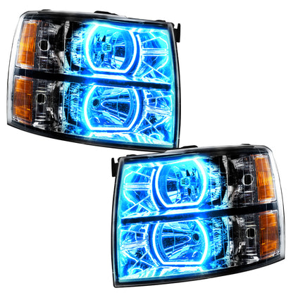 Oracle 07-13 Chevrolet Silverado SMD HL - Black - Square Style - ColorSHIFT