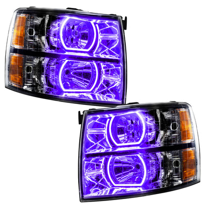 Oracle 07-13 Chevrolet Silverado SMD HL - Black - Square Style - ColorSHIFT