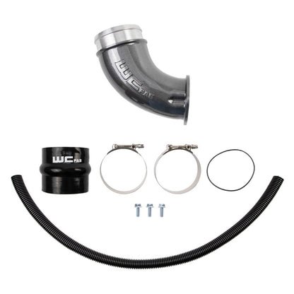 Wehrli 01-04 Duramax LB7 4in High Flow Intake Horn - WCFab Grey