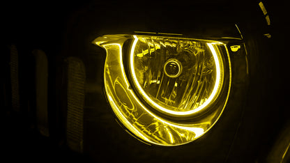 Oracle Jeep Wrangler JK 07-17 LED Waterproof Halo Kit - ColorSHIFT w/ Simple Controller