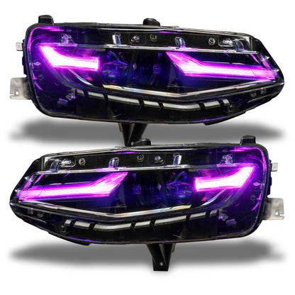 Oracle 19-21 Chevy Camaro LS/LT RGB+A Headlight DRL Kit - ColorSHIFT w/ BC1 Controller