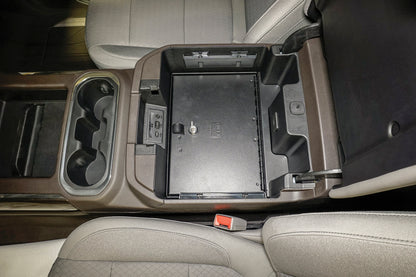 Tuffy Console Safe W/ Combo Lock For Chevrolet Silverado And Gmc Sierra W/ Flow Thru Console