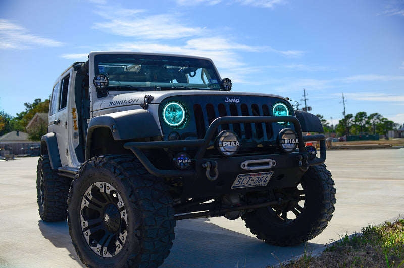 Oracle Jeep Wrangler 07-17 Halo Kit - ColorSHIFT w/ 2.0 Controller
