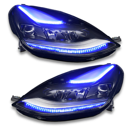 Oracle 2021+ Tesla Model 3 Dynamic ColorSHIFT Headlight DRL Upgrade Kit