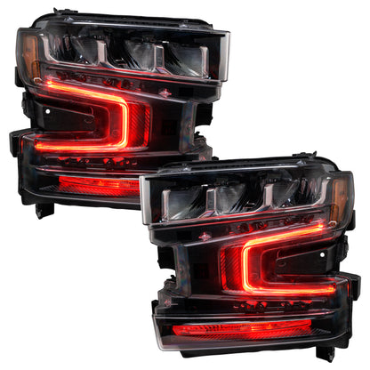 Oracle 19-21 Chevy Silverado 1500 RGB+W Headlight DRL Kit - w/ Simple Controller