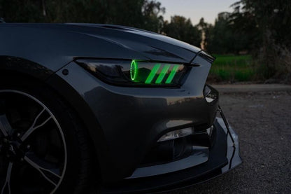 Oracle 15-17 Ford Mustang V6/GT/Shelby DRL w/ Halo Kit - ColorSHIFT w/ BC1 Controller