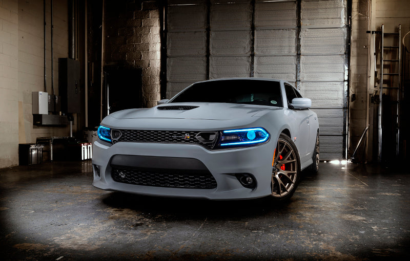 Oracle 15-21 Dodge Charger RGB+W DRL Headlight DRL Upgrade Kit - ColorSHIFT 2