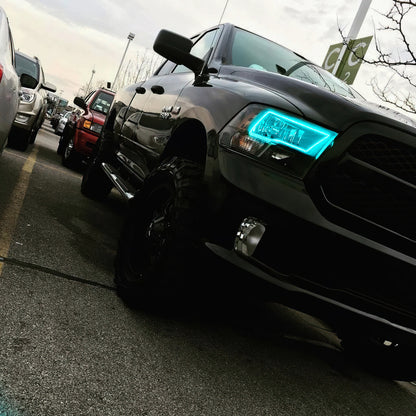 Oracle Dodge Ram Sport 09-18 LED Headlight Halo Kit - ColorSHIFT w/o Controller