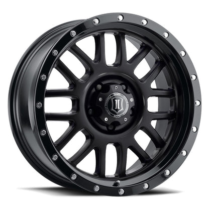 ICON Alpha 20x9 / 6x5.5 / 16mm / 5.625in BS Gloss Black Wheel