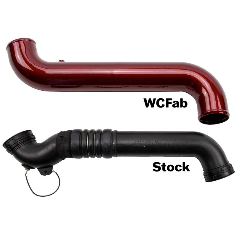 Wehrli 11-16 Duramax LML Passenger Side 3.5 in. Intercooler Pipe - Gloss Black