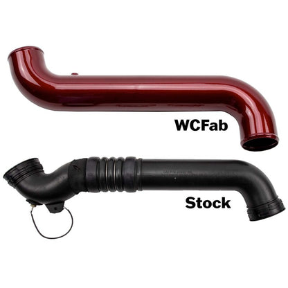 Wehrli 11-16 Duramax LML Passenger Side 3.5 in. Intercooler Pipe - Brizzle Blue