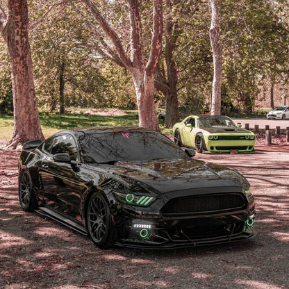 Oracle 15-17 Ford Mustang V6/GT/Shelby DRL w/ Halo Kit - ColorSHIFT w/ BC1 Controller