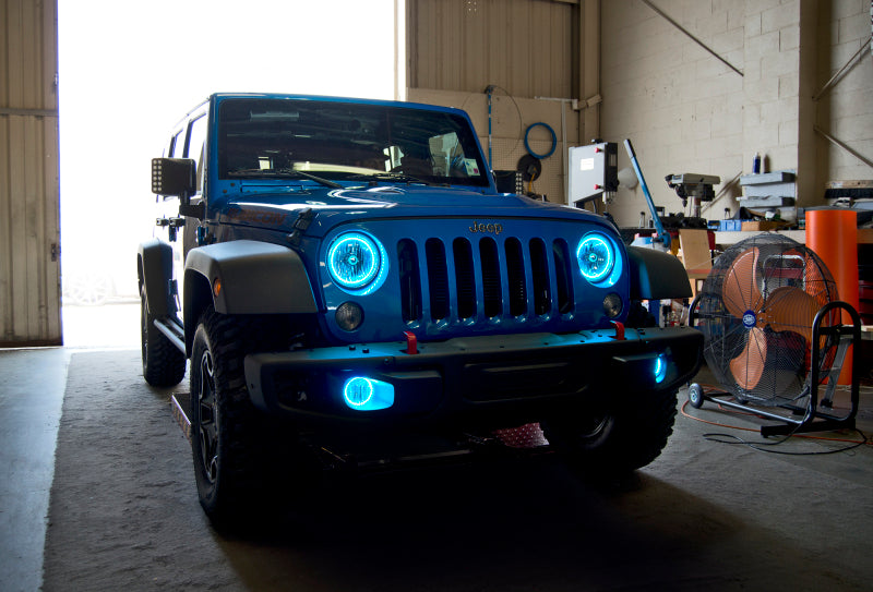 Oracle Jeep Wrangler JK 07-18 LED Waterproof Fog Light Kit - ColorSHIFT