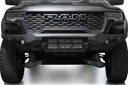 Addictive Desert Designs 25+ RAM 1500 RHO Bomber Front Bumper (20 Inch Lights)