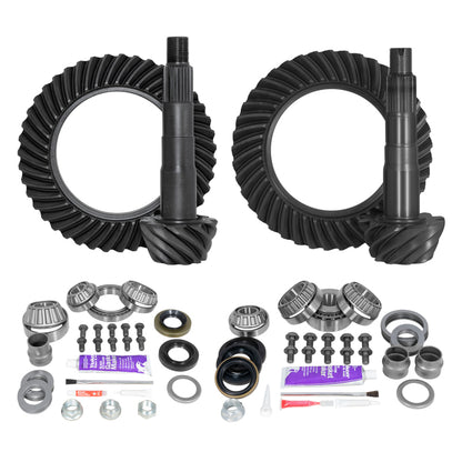 Yukon Gear Ring & Pinion Gear Kit Pkg F&R w/Install Kits Toyota 8.0/8.0 IFS 4.56 Ratio