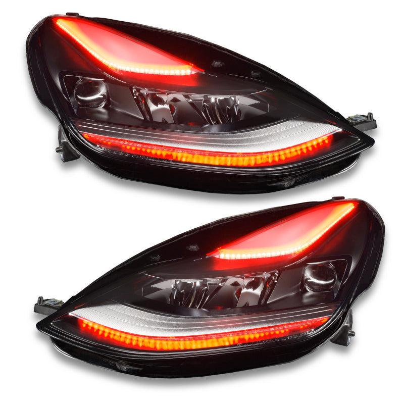 Oracle 2021+ Tesla Model 3 Dynamic ColorSHIFT Headlight DRL Upgrade Kit