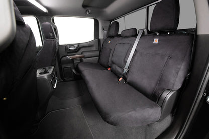 Covercraft 19-24 Chevrolet Silverado Carhartt Super Dux SeatSaver Front Row Seat Covers - Blk