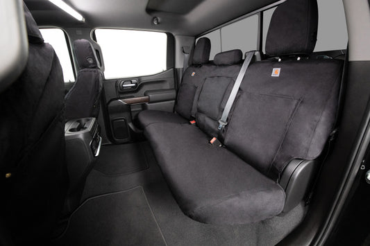 Covercraft 19-24 Chevrolet Silverado Carhartt Super Dux SeatSaverFront Row Seat Covers - Blk